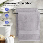 2 Pack Bath Sheets Set Cotton Extra Large Towel Grey - Home & Garden > Bedding > Bed Sheets