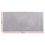 2 Pack Bath Sheets Set Cotton Extra Large Towel Grey - Home & Garden > Bedding > Bed Sheets