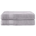 2 Pack Bath Sheets Set Cotton Extra Large Towel Grey - Home & Garden > Bedding > Bed Sheets