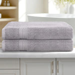 2 Pack Bath Sheets Set Cotton Extra Large Towel Grey - Home & Garden > Bedding > Bed Sheets