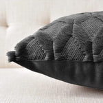 2 Pack Decorative Boho Throw Pillow Covers 45 x 45 cm (Black) - Home & Garden > Decor