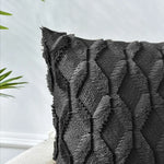 2 Pack Decorative Boho Throw Pillow Covers 45 x 45 cm (Black) - Home & Garden > Decor