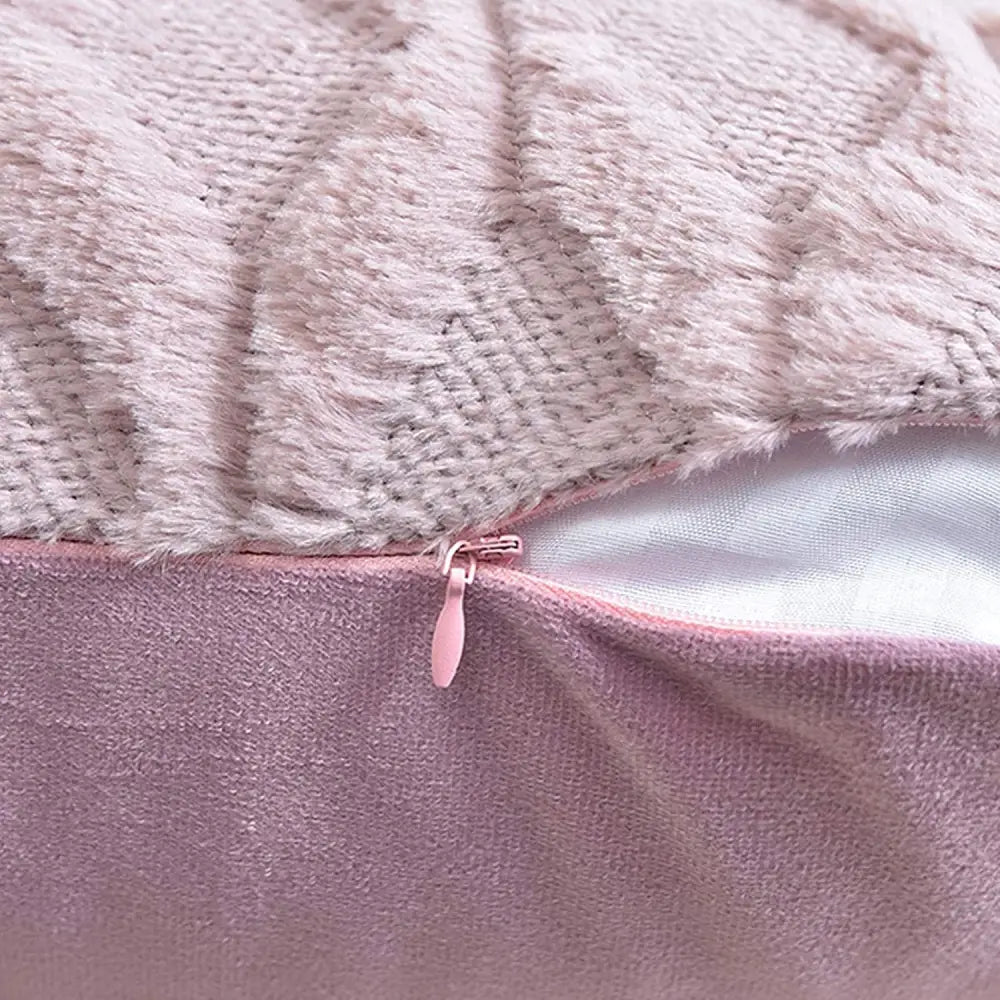 2 Pack Decorative Boho Throw Pillow Covers 45 x 45 cm (Pink) - Home & Garden > Decor