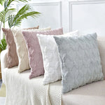 2 Pack Decorative Boho Throw Pillow Covers 45 x 45 cm (Pink) - Home & Garden > Decor