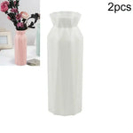 2-pack Plastic Round Vases - Simple Anti-fall Home Decor Ornaments - Green - Home & Garden > Decor > Vases & Table Decor