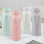 2-pack Plastic Round Vases - Simple Anti-fall Home Decor Ornaments - Pink - Home & Garden > Decor > Vases & Table Decor