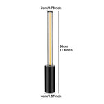 2 Pcs Black Modern Minimalist Rechargeable Atmosphere Lamp - Touch-Control Night Light for Bedroom Bar and Portable