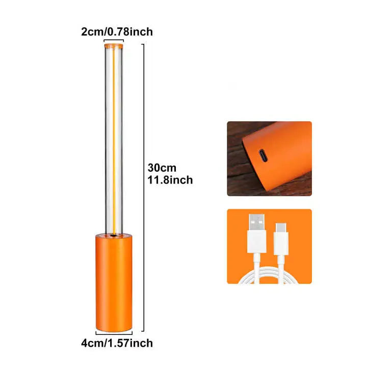 2 Pcs Black Modern Minimalist Rechargeable Atmosphere Lamp - Touch-Control Night Light for Bedroom Bar and Portable