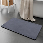 2 pcs Blue Quick-Dry Absorbent Non-Slip Bath Rug for Bathroom Kitchen & Entryway 40x60cm - Home & Garden > Bathroom