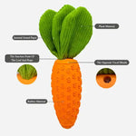 2 PCS Durable Rubber Carrot Dog Toy – Squeaky Chew Toy for Large Dogs Puppy Teething & Dental Care Interactive Play