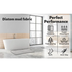 2 pcs Grey Quick-Dry Absorbent Non-Slip Bath Rug for Bathroom Kitchen & Entryway 40x60cm - Home & Garden > Bathroom