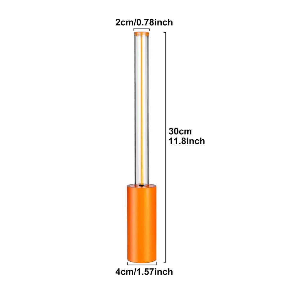 2 Pcs Orange Modern Minimalist Rechargeable Atmosphere Lamp - Touch-Control Night Light for Bedroom Bar and Portable