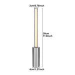 2 Pcs Silver Modern Minimalist Rechargeable Atmosphere Lamp - Touch-Control Night Light for Bedroom Bar and Portable