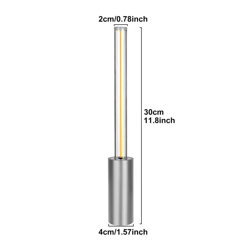 2 Pcs Silver Modern Minimalist Rechargeable Atmosphere Lamp - Touch-Control Night Light for Bedroom Bar and Portable