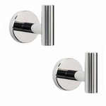 2 Pcs Wall Mount Bathroom Towel Hooks Holder Cloth Hanger Hook Kitchen Door Hanger Poliched Chrome - Pet Care > Bird >