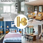 2 Pcs Wall Mount Bathroom Towel Hooks Holder Cloth Hanger Hook Kitchen Door Hanger Gold - Furniture > Living Room >