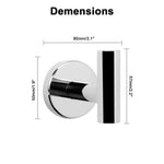 2 Pcs Wall Mount Bathroom Towel Hooks Holder Cloth Hanger Hook Kitchen Door Hanger Poliched Chrome - Pet Care > Bird >