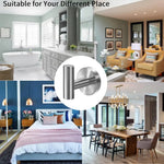 2 Pcs Wall Mount Bathroom Towel Hooks Holder Cloth Hanger Hook Kitchen Door Hanger Brushed Nickel - Sports & Fitness >