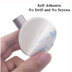 2 Pcs Wall Mount Self Adhesive Bathroom Towel Hooks Holder Cloth Hanger Hook Door Hanger Brushed Nickel - Audio & Video