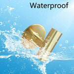 2 Pcs Wall Mount Self Adhesive Bathroom Towel Hooks Holder Cloth Hanger Hook Door Hanger Gold - Audio & Video > Musical