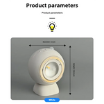 2 Pcs White Rechargeable Magnetic USB Table Lamp & Wall Light - 3000K/4000K/6000K Adjustable Brightness with Anti-Glare