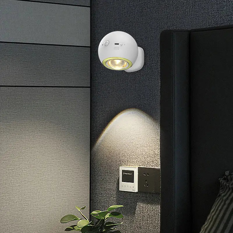2 Pcs White Rechargeable Magnetic USB Table Lamp & Wall Light - 3000K/4000K/6000K Adjustable Brightness with Anti-Glare