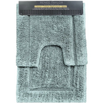 2 Piece 2200 GSM Tufted Gray Mist Bath Mat Set by Renee Taylor - Home & Garden > Bathroom Accessories > Bath Mats & Rugs