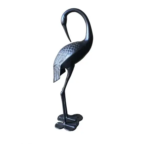 2 Piece Crane Couple Metal Statue Set - Home & Garden > Home & Garden Others