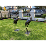 2 Piece Crane Couple Metal Statue Set - Home & Garden > Home & Garden Others