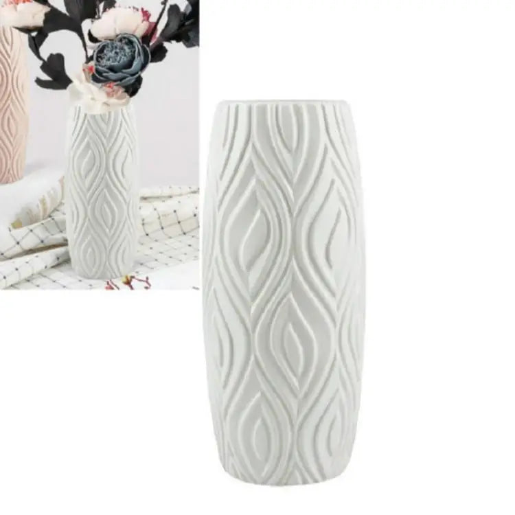 2-piece Plastic Vase Set for Creative Flower Arrangements Wet and Dry Decor - Pink - Home & Garden > Decor > Vases &