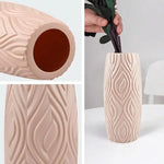 2-piece Plastic Vase Set for Creative Flower Arrangements Wet and Dry Decor - Pink - Home & Garden > Decor > Vases &