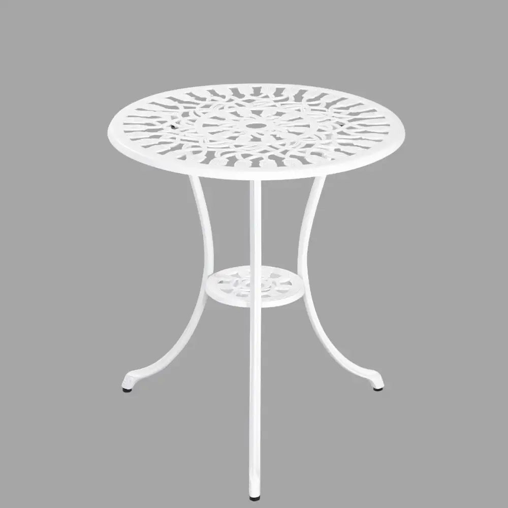 2 Seater Dominique Cast Aluminium Bistro Set - Furniture > Outdoor
