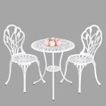 2 Seater Dominique Cast Aluminium Bistro Set - Furniture > Outdoor