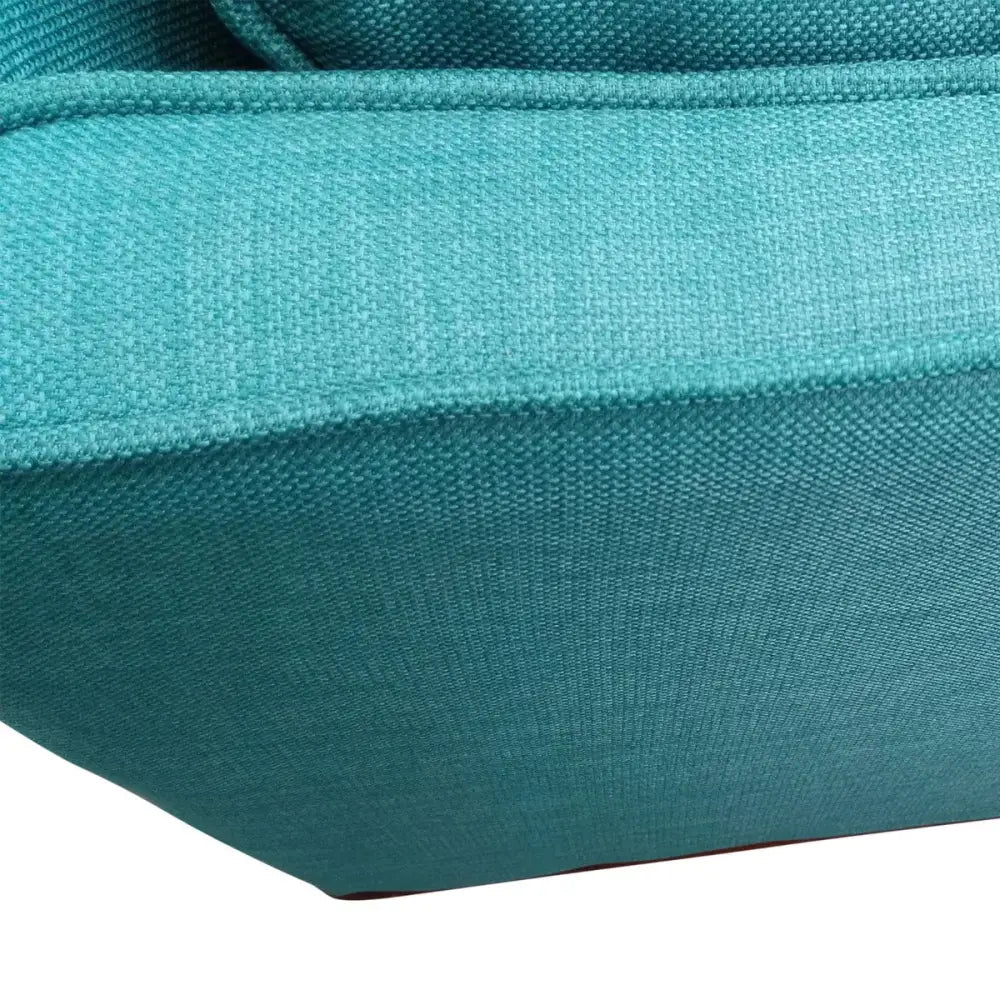 2 Seater Sofa Teal Fabric Lounge Set for Living Room Couch with Wooden Frame - Furniture > Living Room