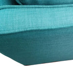 2 Seater Sofa Teal Fabric Lounge Set for Living Room Couch with Wooden Frame - Furniture > Living Room