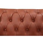 2 Seater Brown Sofa Lounge Chesterfireld Style Button Tufted in Faux Leather - Furniture > Sofas
