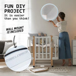 2 Set LED Wall Mirror Round Anti-Fog Bathroom 60cm - Home & Garden > Decor > Mirrors