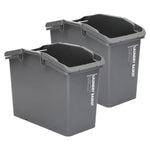 2 Set Stackable Multipurpose Laundry Basket Dark Grey - Home & Garden > Kitchen Bins