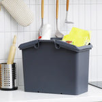 2 Set Stackable Multipurpose Laundry Basket Dark Grey - Home & Garden > Kitchen Bins