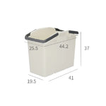 2 Set Stackable Multipurpose Laundry Basket Dark Grey - Home & Garden > Kitchen Bins
