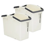 2 Set Stackable Multipurpose Laundry Basket Ivory - Home & Garden > Kitchen Bins