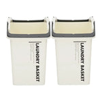 2 Set Stackable Multipurpose Laundry Basket Ivory - Home & Garden > Kitchen Bins