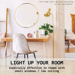 2 Set Wall Mirror Round Aluminum Frame Bathroom 50cm GOLD - Home & Garden > Decor > Mirrors