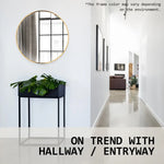 2 Set Wall Mirror Round Aluminum Frame Bathroom 60cm GOLD - Home & Garden > Decor > Mirrors