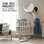 2 Set Wall Mirror Round Aluminum Frame Bathroom 70cm GOLD - Home & Garden > Decor > Mirrors