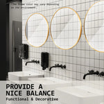 2 Set Wall Mirror Round Aluminum Frame Bathroom 70cm GOLD - Home & Garden > Decor > Mirrors