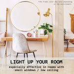 2 Set Wall Mirror Round Aluminum Frame Bathroom 80cm GOLD - Home & Garden > Decor > Mirrors