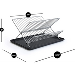 2 Tier Folding Dish Rack - Home & Garden > Storage