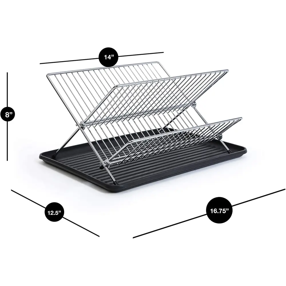 2 Tier Folding Dish Rack - Home & Garden > Storage