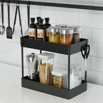 2 Tier Multi-Purpose Under Sink Organizer Shelf Storage Rack for Bathroom and Kitchen - Home & Garden > Kitchenware